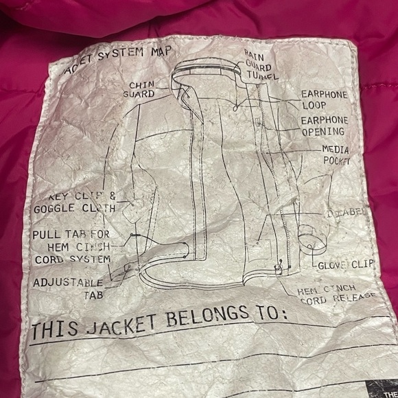 Girls The North Face Purple HyVent Shell Hooded Ski Jacket - Picture 12 of 12